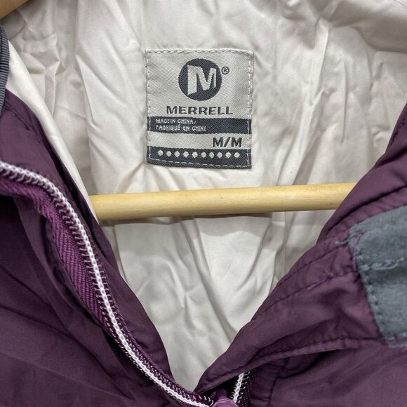Merrell Women's Medium Primaloft Jacket‎ Plum Purple Insulated Full Zip Coat - Picture 2 of 8